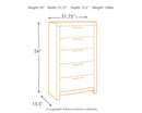 Derekson - Multi Gray - Five Drawer Chest