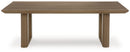 Serene Bay - Dark Brown - Rectangular Cocktail Table