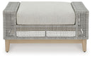 Seton Creek - Gray - Ottoman With Cushion