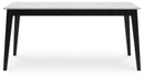 Jettaya - Black / White - Rectangular Dining Room Table