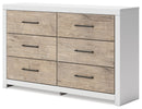 Charbitt - Two-tone - Six Drawer Dresser