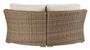 Beachcroft - Beige - Curved Corner Chair w/Cushion