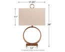 Mahala - Antique Gold Finish - Metal Table Lamp