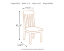 Haddigan - Dark Brown - Dining UPH Side Chair (Set of 2)