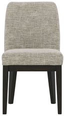 Burkhaus - Beige / Dark Brown - Dining UPH Side Chair (Set of 2)