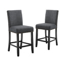 CRISPIN GRANITE GRAY COUNTER CHAIR- (2/Ctn)