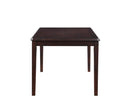 GIA 60" DINING TABLE+CHAIRS (5 PCS/CTN) -EBONY