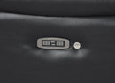 FUSION DUAL RECLINER SOFA W/PWR FTRST-EBONY