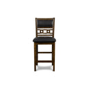 GIA 42" COUNTER DROP LEAF TABLE W/2 CHAIRS-BROWN