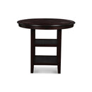 GIA ROUND COUNTER DINING 5 PC SET-EBONY