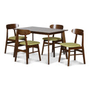 MOROCCO DINING CHAIR W/GREEN SEAT CUSHION