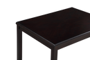 GIA 5PC 48" RECT. DINING TABLE & 4 CHAIRS-EBONY