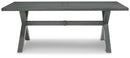 Elite Park - Gray - Rect Dining Table W/Umb Opt