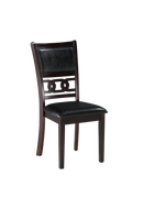 GIA 5PC 48" RECT. DINING TABLE & 4 CHAIRS-EBONY