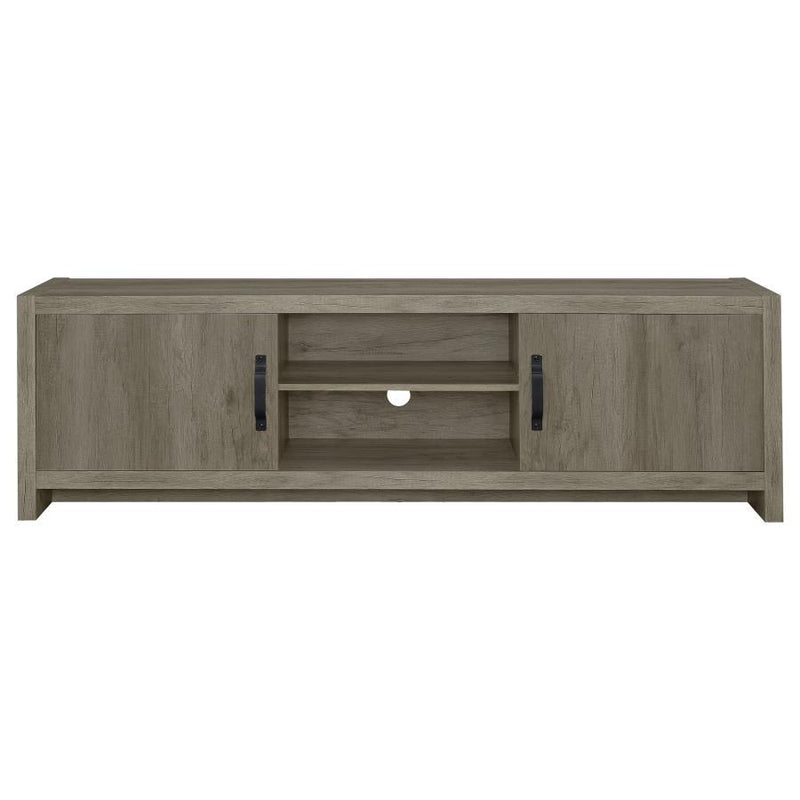 Burke - 2 Door Engineered Wood TV Stand - Gray Driftwood