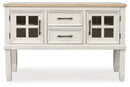 Shaybrock - Antique White / Brown - Dining Room Server