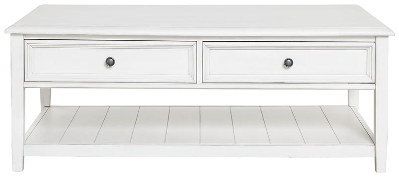 Kanwyn - Whitewash - Rectangular Cocktail Table