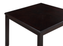 GIA 5PC 42" SQUARE COUNTER TABLE & 4 CHAIRS-EBONY