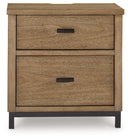 Tomtyn - Light Brown - Two Drawer Night Stand