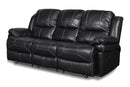 FLYNN SOFA W/BASE LIGHTING-BLACK
