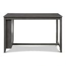 AMY 60" COUNTER TABLE+CHAIRS W/STG (5 PCS) -GRAY