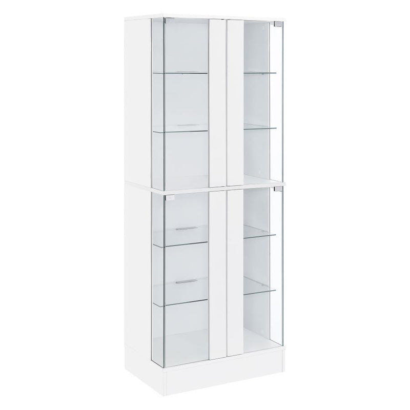 Cabra - 4-door LED Curio Display Cabinet