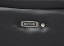 FUSION CONSOLE LOVESEAT W/SPEAKER & PWR FTRST-EBONY