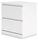 Onita - White - Two Drawer Night Stand