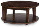 Korestone 2 - Dark Brown - Round Cocktail Table