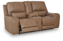 Silverbrooke Power Reclining Loveseat with Console
