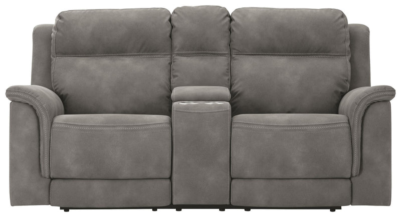 Next-Gen Durapella - Reclining Power Loveseat With Console