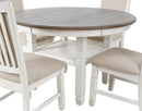 New Classic Furniture Prairie Point 47" Round Dining Table in White-W