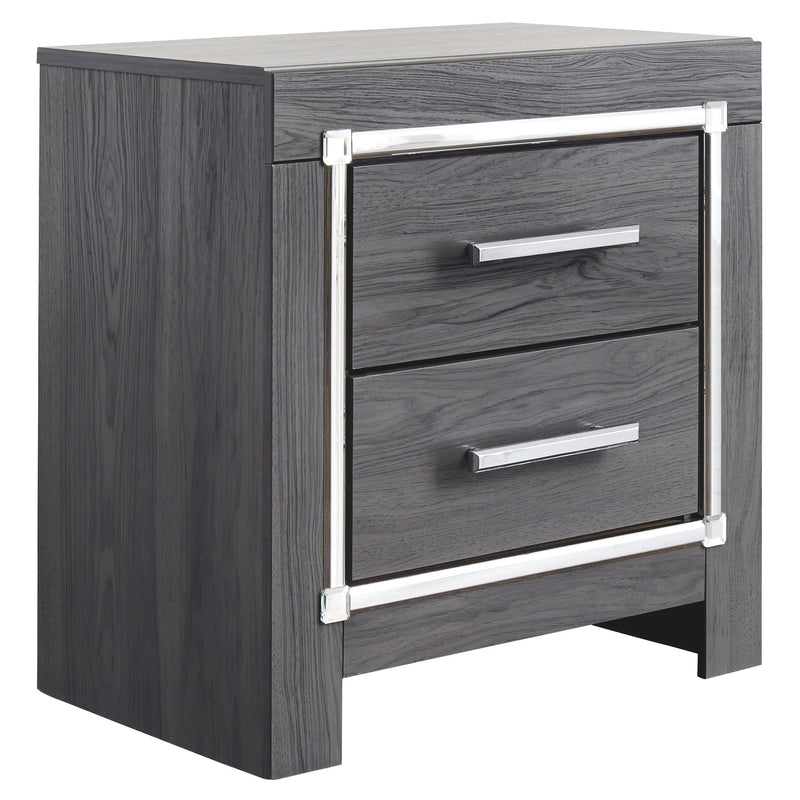 Lodanna - Gray - Two Drawer Night Stand