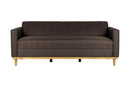 AIDEN SOFA W/3 THROW PILLOWS-CHOCOLATE