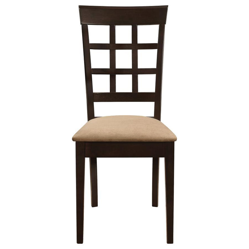 Gabriel - Lattice Back Side Chairs (Set of 2) - Cappuccino