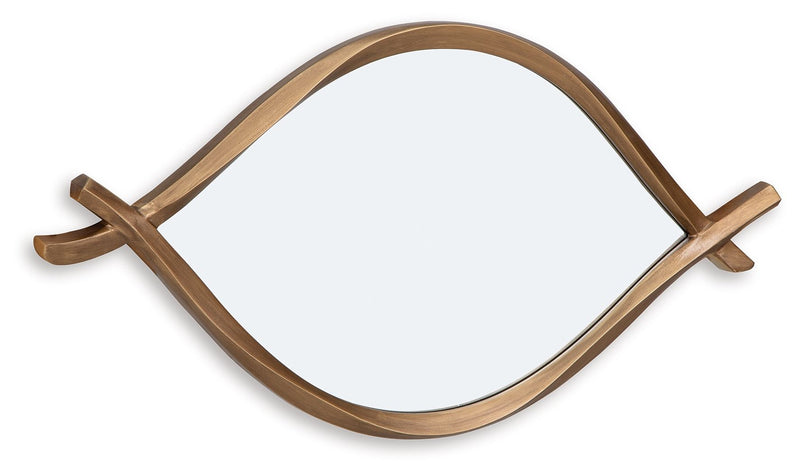 Bartner - Antique Gold Finish - Accent Mirror