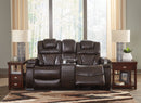 Warnerton - Chocolate - Pwr Rec Loveseat/Con/Adj Hdrst