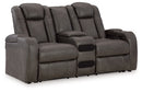 Fyne-Dyme Power Reclining Loveseat with Console