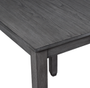 HESTON 36" STORAGE COUNTER TABLE SET W/2 CHAIRS-GRAY