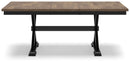 Wildenauer - Brown / Black - Rectangular Dining Extension Table