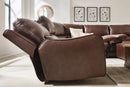 Silverbrooke Reclining Sectional with Chaise and Storage Consoles
