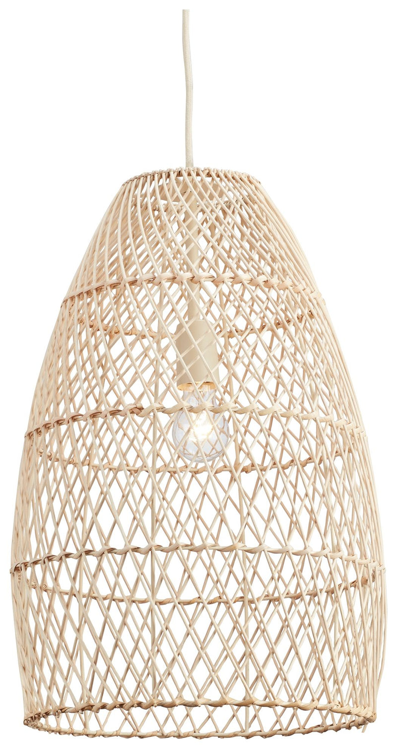 Calett - Beige - Rattan Pendant Light