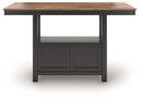 Wildenauer - Brown / Black - Rectangular Dining Room Counter Table