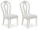 Montelaine - Antique White - Dining Upholstered Side Chair (Set of 2)