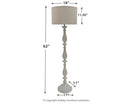 Bernadate - Whitewash - Poly Floor Lamp