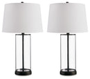 Wilmburgh - Clear / Bronze Finish - Glass Table Lamp (Set of 2)
