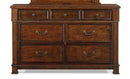 New Classic Furniture Providence 7 Drawer Dresser in Dark Oak