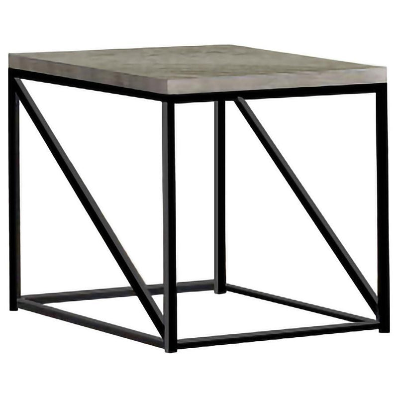 Birdie - Square Engineered Wood End Table - Sonoma Gray