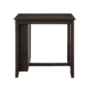 HESTON 36" STORAGE COUNTER TABLE SET W/2 CHAIRS-CHERRY