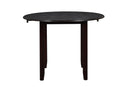 GIA 42" DINING DROP LEAF TABLE W/2 CHAIRS-EBONY